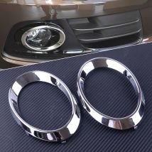 2Pcs Chrome Vorderen Nebel Licht Lampe Abdeckung Trim Auto Styling Fit für Audi Q5 2010 2011 2012