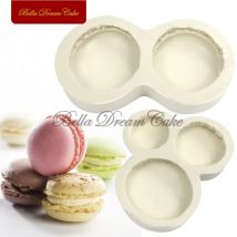 Multi Größe Halb Macaron Silikon Form 3D Fondant Schokolade Form DIY Ton Kerze Modell Kuchen Dekorieren Werkzeuge Küche Backformen