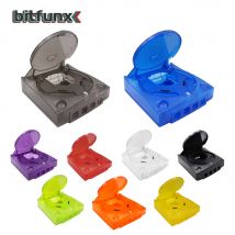 Bitfunx Custodia traslucida in plastica di ricambio per console per videogiochi retrò SEGA Dreamcast DC Scatole trasparenti