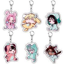 Breloczki Anime Alien Stage Chibis dla Kobiet Akcesoria do Torebki Śliczne Luka Ivan Till Mizi Hyuna Sua Breloki Biżuteria Prezenty dla Fanów