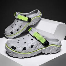 ELUVA Sommersandalen für Herren, atmungsaktiv, Outdoor-Flip-Flops, rutschfeste Strandpantoffeln, leicht, bequem, Clogs, Schuhe für Herren