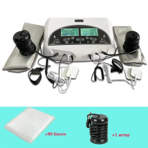 Dual-Ionen-Reinigungsmaschine mit Akupunktionspads und Warmband, Detox-Fuß-Spa-Maschine, hält Gesundheit, Zellentgiftung, Salon-Spa