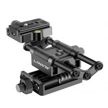 Lanxire Pro Cursore per binario di messa a fuoco macro a 4 vie con piastra ad slitta rapida, compatibile con Canon, Nikon, Sony, DSLR e videocamere
