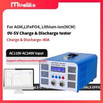 Probador de capacidad de batería de alta corriente de EBC-A40L, carga y descarga, 40A, Li-ion, LiFePo4, entrada de alta precisión, 110V/220V