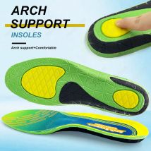 2/4 Stück neue Silikon-Gel-Sport-Einlegesohlen, rutschfest, weich, Fußgewölbekorrektur, Stoßdämpfung, Massieren für Plattfüße von Plantarfasziitis