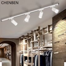 Arredamento della stanza GU10 Luce a binario Led Elettrodomestico Faretto da cucina Apparecchio Negozio di abbigliamento Negozio Set di binari Faretti a soffitto a binario