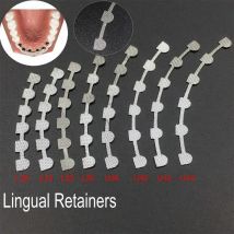 2Pcs Dental Kieferorthopädische Bondable Lingual Retainer Mesh Basis Oberen/Unteren Dental Materialien