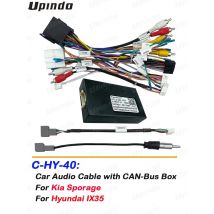 Car Radio Android Head Unit Cable with CAN Bus Box Adapter Wiring Harness Power Connector for Kia Sporage for Hyundai IX35