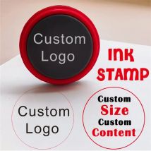 Personalized Logo and Text Self inking Stamp custom your own design company logo Customized Photosensitive Seal ink Stamp