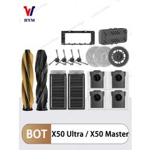 For Dreame X50 Ultra Complete Robot /L40S Pro Ultra /X50 Master Accessories Main Side Brush Hepa Filter Mop Dust Bag Spare Parts