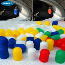 100Pcs/Set Plastic Car Truck Bike Tyre Tire Wheel Valve Stem Caps Dust Cover Auto Motorcycle Airtight Stem Air Caps High Quality