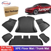 Floor Mats For Tesla Model Y Juniper Model 3 Highland 2017 to 2025 Trunk Luggage Liners Left Right Hand Drive Four Seasons
