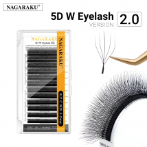 NAGARAKU New Style 2.0 5D W-Form Big Bundle Wimpernverlängerung Mega Volume Vorgefertigte Fächerwimpern Superweiche, volle, dichte Wimpern