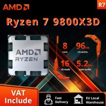 AMD Ryzen ™   7 9800X3D Nowy procesor, 3D V-Cache 8C/16T 120W do 5,2 GHz, L3=96M 100-100001084 Socket AM5, ale bez chłodzenia