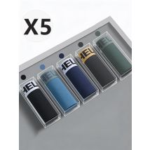 5 Stück/Set Herren Boxershorts Eisseide Herrenunterwäsche Sommer Atmungsaktive Übergrößen-Unterhosen U-förmige Konvex-Unterwäsche Coole Sexy Slips