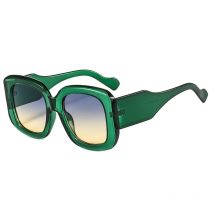 Neue Übergroße Quadratische Sonnenbrille Vintage Frauen 2024 Mode Sonnenbrille Grün Rot Shades Große UV400 Männer Luxus Marke Männlich Weiblich