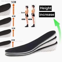 Solette per aumento di altezza in memory foam EVA Modelli da 2-5 cm Soletta traspirante Cuscinetti sportivi elevati ultraleggeri per uomo Donna Inserti