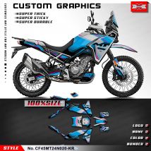 KUNGFU GRAPHICSStickers Set Klebeaufkleber für CFMOTO 450MT 450 MT 450, neu gestylt, CF45MT24N020-KR