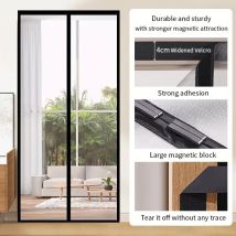 Schermo per porta magnetico Dimensioni personalizzate Tenda per zanzariera Fly Insect Chiusura automatica Maglia invisibile per cucina soggiorno interno