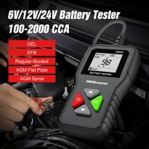 OBDResource Autobatteriesystem erkennt 6 V 12 V 24 V 100–2000 CCA Autobatterietool Autobatterietester Batterieanalysator für Auto-LKW