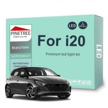 10 pezzi kit luce interna a led per auto per Hyundai i20 BC3 BI3 2021 2022 2023 lampadine a LED lampada targa senza errori