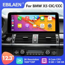 2025 NUOVO UI Android 12 12.3 pollici Autoradio Stereo Lettore Multimediale Per BMW X5 E70 X6 E71 2007-2013 CCC/CIC GPS Carplay Auto 4G