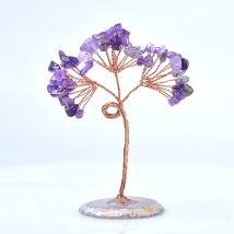 Natürliche Kristall Baum des Lebens Achat Steine Edelstein Achat Scheibe Chakra Basis Reiki Rock Mineral Quarz Home Decor glücklich Baum Geschenk