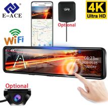 Dashcam 4K GPS WIFI Touch 12 Zoll Nachtsicht Auto DVR Dash Cam Black box Video recorder Kamera Rückansicht smart androi 70 gol