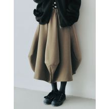 Ima kokoni Herbst neue Baumwolle Luft Baumwolle Militär grün 3d Laterne Rock