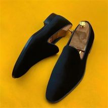 Herren-Loafer-Schuhe aus Wildleder mit niedrigem Absatz, einfarbig, bequem, lässig, Retro-Kleidung, modische Alltags-All-Match-Klassiker-Schuhe