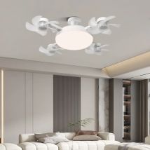Plafoniera intelligente ventilatore elettrico luce Cucina ad alta potenza eolica Silenzioso Facile da pulire e27 Ventilatore a vite Luce Ristorante Ventilatore Occhio
