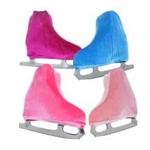 Coperture per pattini di figura Maniche protettive in pile per pattini S/M/L Scarpe da pattinaggio su ghiaccio Copertura per il viso Pattini a rotelle in velluto Anti sporco