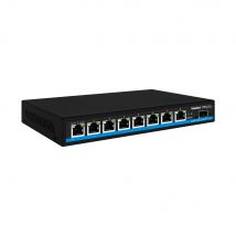 Hasivo 8-Port 2.5G Web-Managed PoE-Switch mit 10G Uplink |   8×2.5G PoE+/PoE++(802.3af/at/bt) LAN-Netzwerk-Switch