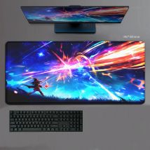 KonoSuba Megumin XXL-Mauspad, Anime-Computermatte, 900 x 400 mm, Gaming-Zubehör, Kawaii-Mauspad, großes Padmouse, Tastatur, Schreibtischunterlage