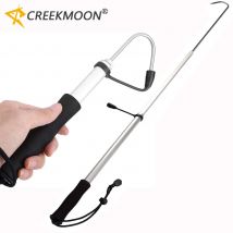 Nuovo 60cm/90cm/120cm in acciaio inox mare telescopico pesca Gaff lega di alluminio gancio lancia accessori all'aperto per strumento di acqua salata