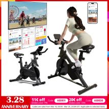 Cyclette Ergometro domestico Cyclette con resistenza magnetica regolabile Display LCD per bicicletta da interno Capacità di carico di 100 kg