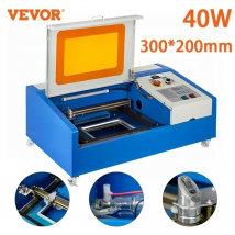 VEVOR Laserowa Grawerka 40W CO2 Maszyna do Grawerowania Laserowego 30*20cm Narzędzia do Cięcia Drewna Skóry Obróbki Drewna Obsługa USB CorelDraw