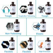 Resione 1KG ABS como impresora 3d resistente resina fotopolímero UV para Elegoo Anycubic resina 3d Photon resina líquida