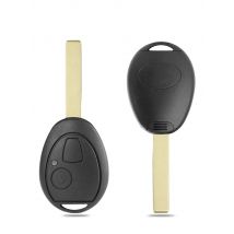 XNRKEY Remote Car Key Shell 2 Buttons for MG BMW Mini Cooper R53 R50 S for Land Rover 75 Z3 Z4 X3 X5 e46 e39 e36 e34 Blank Key