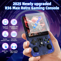 XISKT R36MAX Retro Handheld-Spielekonsole 18000+ HD-Spiele 4,0 Zoll IPS-Bildschirm 64/128 GB Tragbare Arcade-Video-Gaming-Konsole Geschenk
