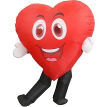 Halloween Party Versorgung Glückliche Rote Liebe Herz Lächelnde Requisiten Aufblasbare Liebe Kostüm Atmosphäre Bühne Leistung Prop Geschenke