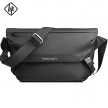 Borsa a tracolla da uomo HcanKcan, impermeabile, di grande capacità, adatta per mini iPad, per uso quotidiano, lavoro, ciclismo, weekend, attività all'aperto