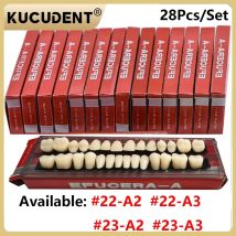 10 Box/280 Zähne Zahnprothese Verbundharz Zähne Voller Mund Oberer vorderer unterer hinterer hoher verschleißfester 22 #   23 #   A/A/A