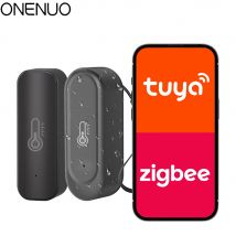 Tuya Smart ZIgbeeTemperature & Humidity Sensor Indoor or IP65 Waterproof Outdoor Thermometer Works with Alexa Google Home Voice