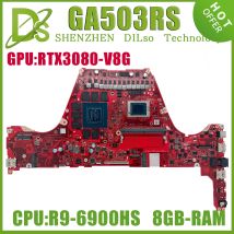 KEFU GA503RS Laptop Motherboard For AUSU ROG Zephyrus G15 GA503RM GA503RW Mainboard R9-6900HS 8GB-RAM RTX3060 RTX3070Ti RTX3080