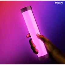 LUXCEO V8 Tragbare RGB-Videoleuchte, Gamer-Lampe, 2000 mAh, Foto- und Videoaufnahmen, Selfie-Beleuchtung, Fülllichter für Vlog/YouTube