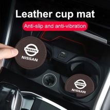 2 pezzi portabicchieri per auto sottobicchiere universale auto antiscivolo portabicchieri inserto sottobicchiere per Nissan Juke Sentra Navara Leaf Almera X-trail