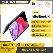 CHUWI MiniBook X N150 Laptop 10,51 Zoll 16 GB RAM 512 GB SSD 2-in-1 Yoga-Modus Intel Windows 11 Notebook 360 °   Umklappbares WLAN 6