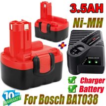 4x 3500mAh per batteria bosch 14.4v BAT038 Batteria/Caricabatterie BAT040, BAT140, GSR 14.4 V, 35614,BAT041 Utensile elettrico a batteria