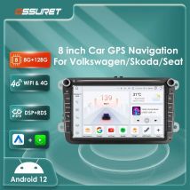 Android 12 Autoradio für VW GOLF 5 POLO Limousine PASSAT B6 CC Radio TOURAN SCIROCCO CADDY Jetta Skoda Seat 8"Universal GPS Stereo